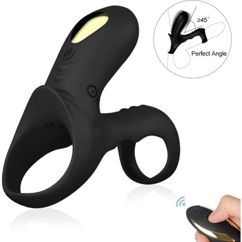 Vibrator Penis Ring Men And Women Cock Vibrator Ring Prostate Massager Adult Sex Toys For Men Ring Delay Ejaculation Sex Ring