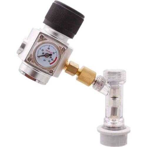 Homebrew Kegging Gas Supply Kit Mini Co2 Regulator & Ball Lock Disconnect w/ check valve 3/8-18UNF 0-90psi Fit Ball Lock Keg