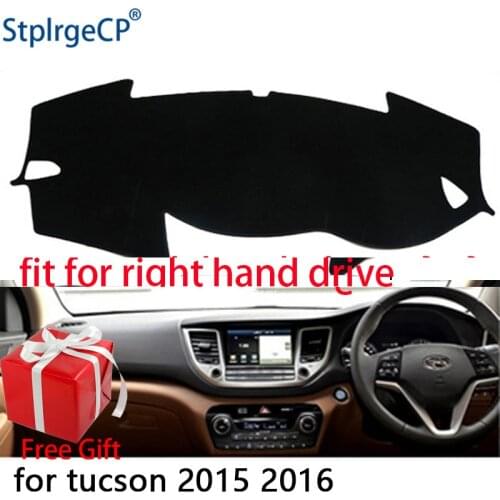 Car Dashboard Cover Mat for Hyundai Tucson 3rd 2016 2017 2018 Right Hand Drive Dashmat Pad Dash Mat Covers Dashboard Accessories