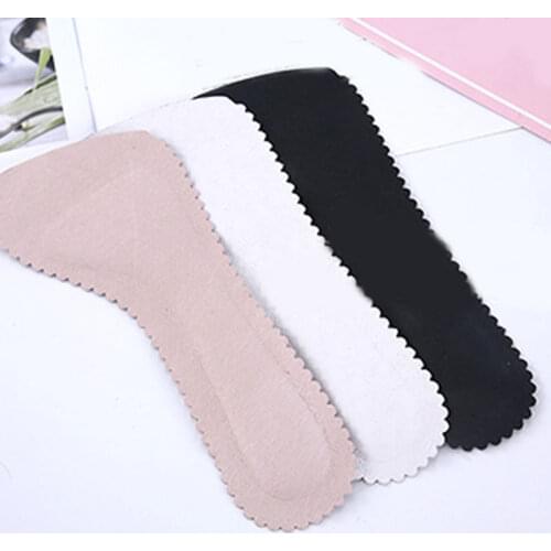 1 pair Leather Half Pad Feet High Heel Insoles Sweat-absorbent Seven-point Pad Anti-Slip Cushion Massage Inserts Foot Care Tool