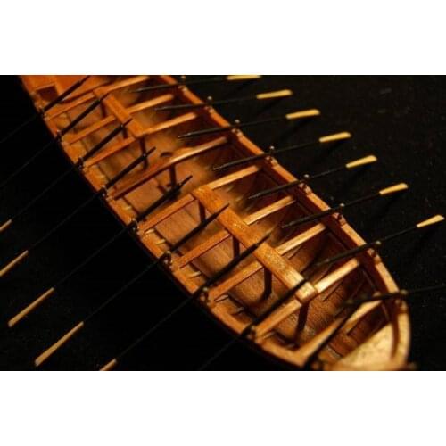 Le Requin Longboat Life Boat Scale 1/48 L 242MM 9.5" Wooden Model Ship Kit