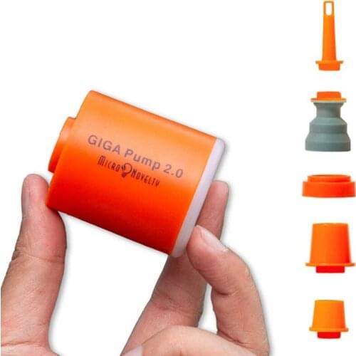 New GIGA Pump 2.0 3-in-1 Portable Mini Electric Inflator 5 Nozzles 1300mAh USB Charging Outdoor Air Pump Air Camping