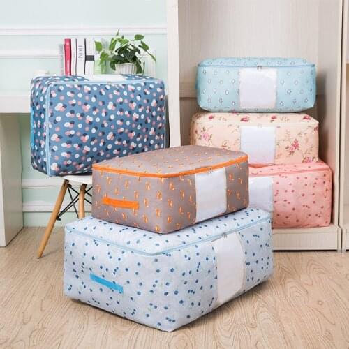 Oxford Cloth Quilt Storage Bag Home Clothes Quilt Pillow Blanket Storage Bag Travel Luggage Organizer Dampproof Sorting Bag