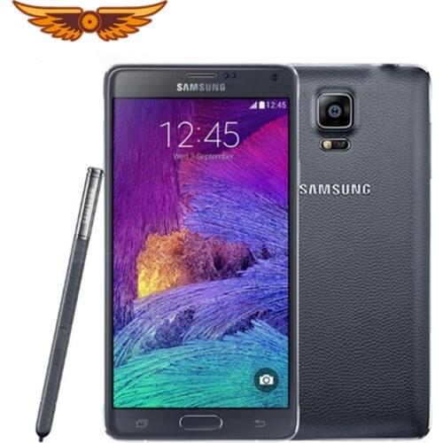 Original Samsung Galaxy Note 4 N910A N910F N910P LTE Smartphone 5.7 inch 16MP 3GB 32GB Refurbished Unlocked Cellphone