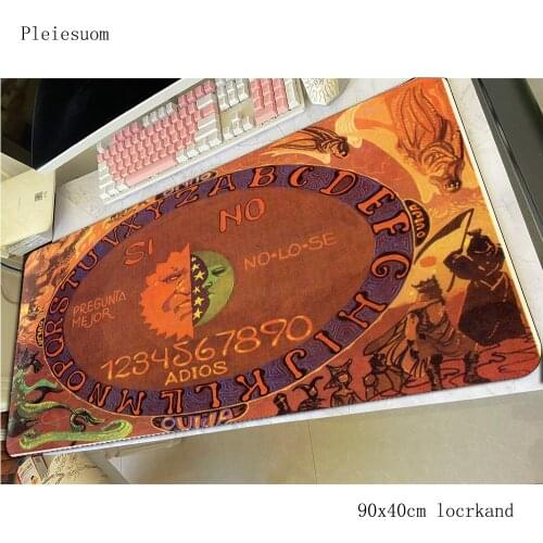Ouija board mousepad HD print gaming mouse pad 90x40cm computer gamer accessories mat Halloween Gift laptop desk protector pads