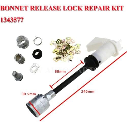 Bonnet Release Lock &Latch Repair Kit for FORD FOCUS MK2 05-11 C-MAX 03-07 1343577 1535949 4M5AA1613970BA 3M5AR16B970AD