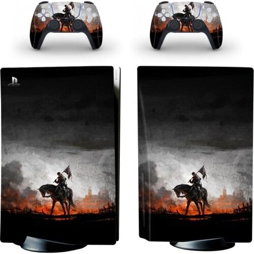 Alone Style PS5 Standard Disc Edition Skin Sticker Decal Cover for PlayStation 5 Console & Controller PS5 Skin Sticker Vinyl