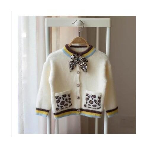 Girls leopard print sweater