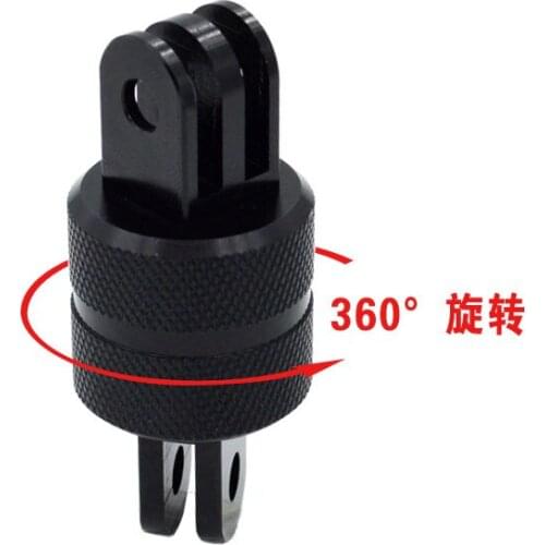 360 Degree Swivel Rotating Aluminium Tripod Mount Adapter Universal for GOPRO Hero 8 7 6 5 4 Session/Xiaomi Yi/SJ Camera