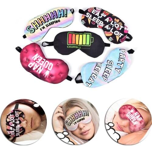 1PCS Women Girls Sleep Rest 3D Eye Mask Sleep Mask Rest Travel Relax Sleeping Aid Blindfold Cover Eye Patch Sleeping Mask Case