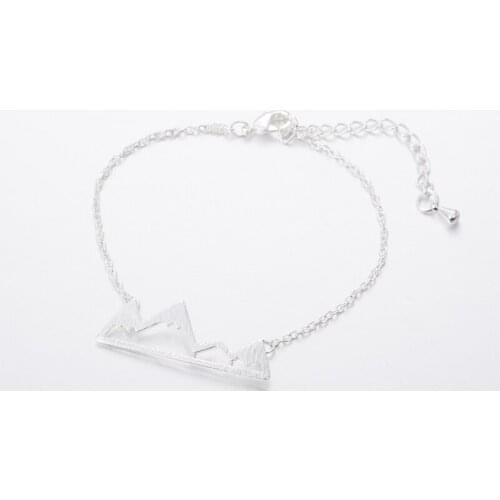 1Pc Snow Mountain Braclet Charms Bracelets Couples Jewelry For Women Girls Love Gift -Enjoy Your Journey