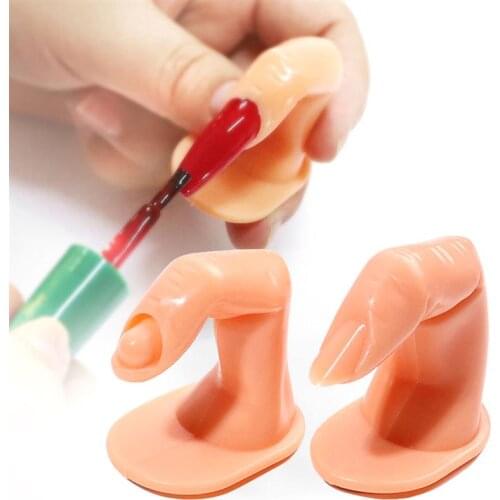 10PCS Nail Art Practice Finger Reusable Plastic Fake Finger Nail Training Finger Practice Fake Finger Nail Art Model Finger