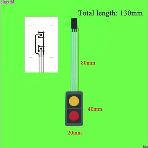 2 Key Matrix Membrane Switch Keyboard Board PVC PC PET Control Panel Display Single Chip Microcomputer Extension Keyboard Car
