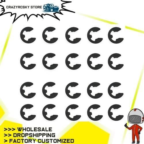 20x E-Clip 2 3 4 5mm For Rc Hobby Model Car 1:10 Hpi Venture Fj Cruiser Crawler parts