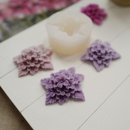 3d Lilac Mold Homemade Scented Candle Silicone Mold Plaster Mold Cake Decoration Accessories Soap Making Supplies Soap Mold