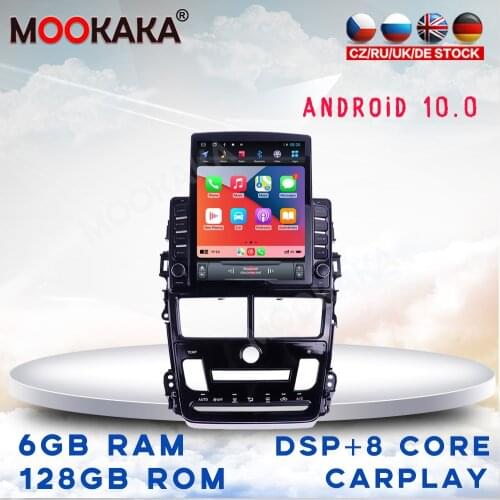 For Toyota Yaris Vios 2017- 2020 Car Multimedia Stereo Tesla Screen Android 10 Player Carplay GPS Navigation Head Unit DVD