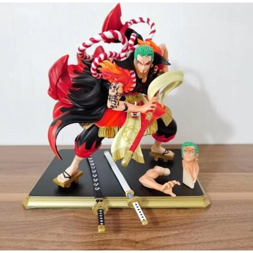 Zoro One Piece Kimono Kabuki Ver. PVC Action Figures Collection Model Toys