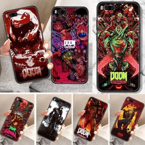 Doom Game Phone Case For Xiaomi Mi Note 8 9 10 11 9T 10T A3 Lite Pro Ultra black art hoesjes fashion waterproof painting shell