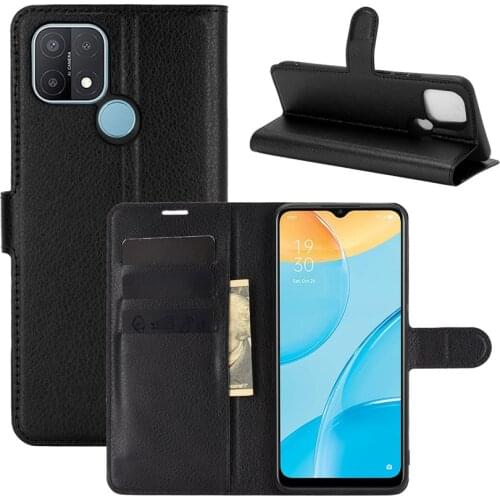 For OPPO A15 Case Flip Cases For OPPO A15 High Quality Leather Stand Cover With Card Holder On For OPPO A15 Protector Guard
