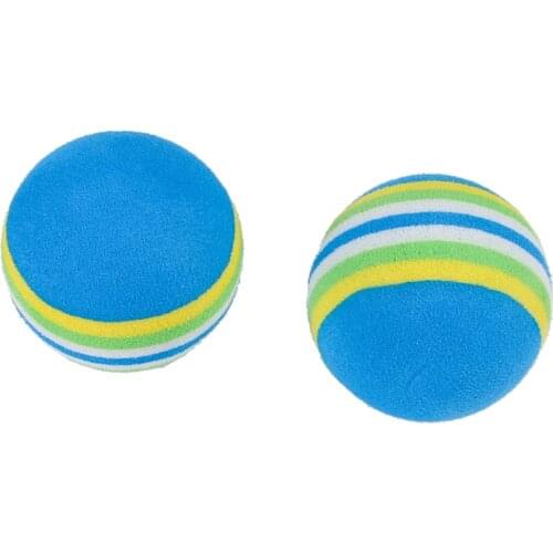 EVA Rainbow Ball Dog Toys Cat Dog Ball Thrower Pet Products Soft FoamPet Ball Toy Colorful EVA Chew Rubber Cleaning Teeth E