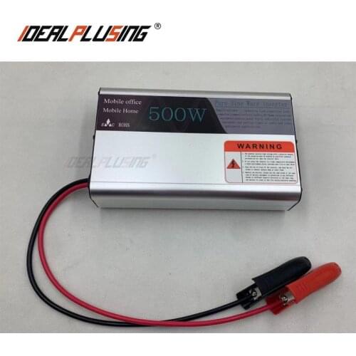 IDEALPLUSING 500W Pure Sine Wave Inverter 12V 24V 36V 48V Input 110VAC 120VAC 220VAC 230VAC Output 50HZ 60HZ High Efficiency Con
