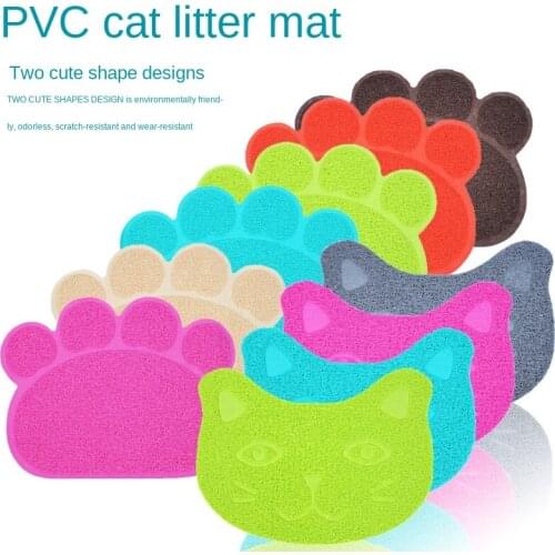 Pet Mat Non-Slip Claw-Shaped Cat Litter Mat Cat Mat Cat Door Mat Factory Direct Sales PVC Cat Toilet Mat Dog Accessories