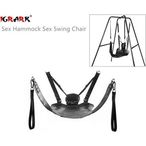 Super Load-Bearing Dual Layers Leather Hammock Swing Chair Sex Furniture Sling Bed Pillow Adult BDSM Games Sex Toys For Couples