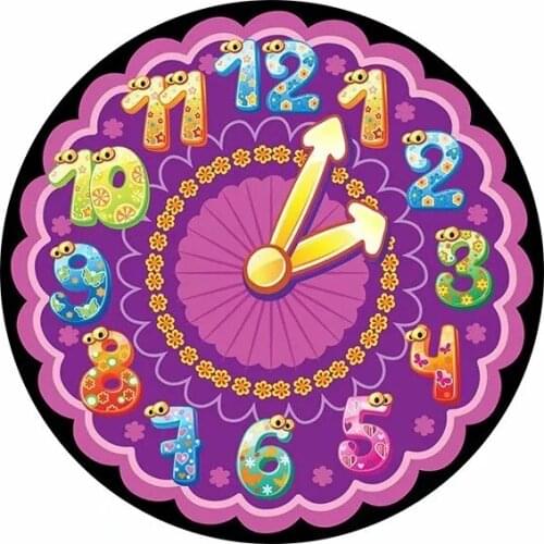 Cartoon Round Carpet Nordic Simple Household Children Room Rug Baby Educational Educational Crawling Carpets Non-Slip Floor Mat