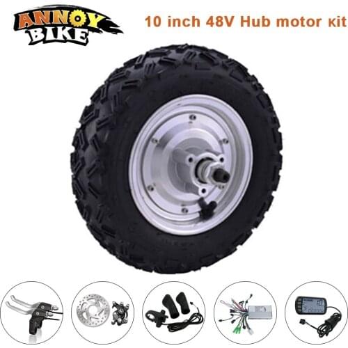 Electric Bicycle Motor 10 inch 48v 350w/800w 12-50km/h Hub Motor kit Electric Scooter Wheelchair Motor Electric Bike Wheelbarrow