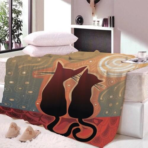 Sugar Cat SoftThin Nap blanket Velvet Plush BeachTowel For Children Blanket Throws Summer bedsheet Travel Dropship Custom