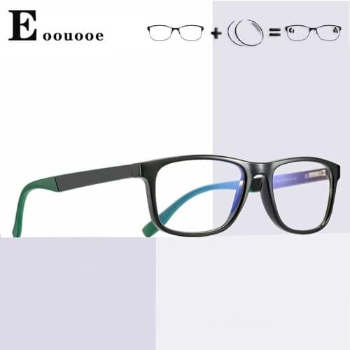 Customize Lens Prescription TR90 Optical Glasses For Women Men Photochromic Anti blue Degrees Eyewear