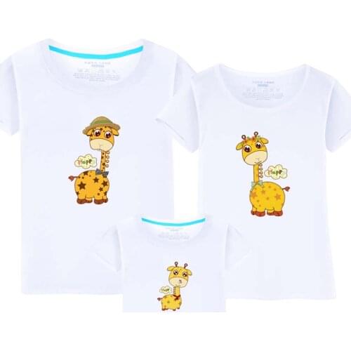 1Piece 2018 Family Matching Outfits Summer Family Look Matching Clothes Father and Son Mother Daughter Short sleeve 13 Colors