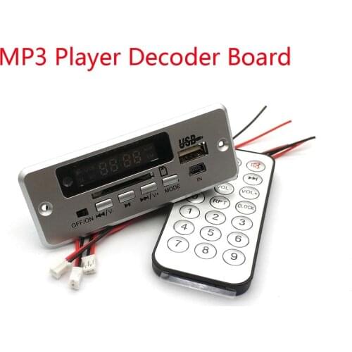 5V MP3 WMA Decoder Board Audio Module USB TF Radio Bluetooth Wireless Music Car MP3 Player With Remote Control