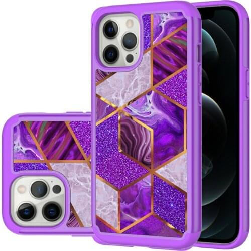 Shockproof Case For Funda iPhone 12 Pro Max 8 7 SE 2020 National flag Painted Marble Phone Case Smartphone Back Cover Coque