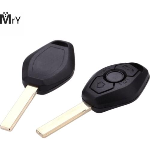 MAHAQI 1pcs Remote Blank Uncut Key Shell Case for BMW 1 3 5 6 7 X3 X5 E53 E46 E39 E60 Z4 Hot Sale