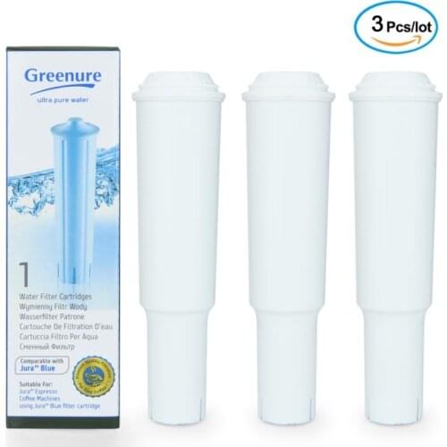 Certified coffee machine water filter, compatible with Jura Clearyl White, 64553, 7520, 60209, 68739 3 packs