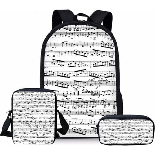Cute Piano 3D Print Children School Bags for Kids Boys Girls Shoulder Bagpack Teenager Book Bags Music Note Primary Backpack