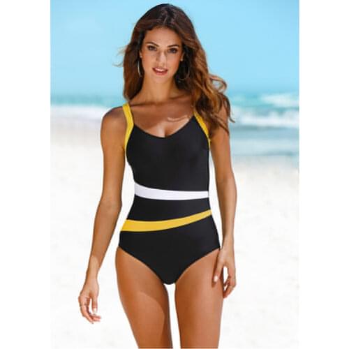 Sporty one-piece swimsuit Women Plus Size Locomotive Style Swimwear Classic Tankini Summer Bathing Suit Vintage Beachwear S~2XL