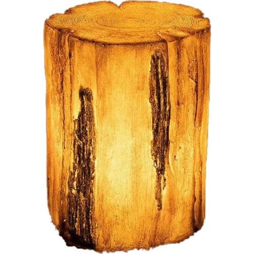 Led Stump Lamp Wooden Stump Lamp Solar Park Landscape Lamp Park Wooden Lamp Garden Villa Decorative Lawn Lamp Outdoor Lighting