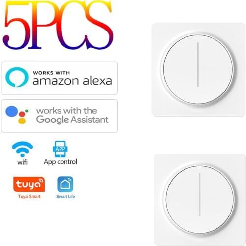 Tuya Smart Wifi Dimmer Light Switch EU Touch Dimming Panel Wall Switch 100-240V Works With Alexa Google Home No Hub Required