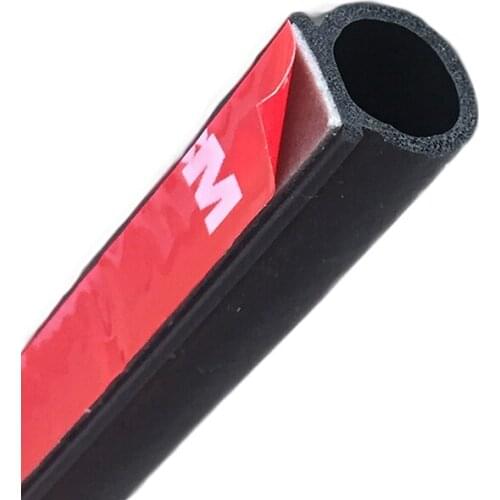 4 Meter or 5 Meter Small D Type 3M Car Door Seal Strip Weatherstrip Rubber Seal Sound Insulation Weatherstrip Seals Hollow