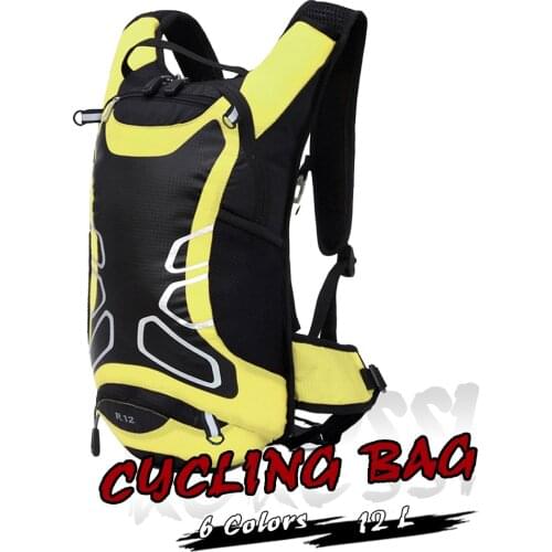 KoKossi Cycling Bag Unisex Ultralight Outdoor Sports Running High Capacity Backpack 12L MTB Hydration Hiking Riding 1.5/2L Water