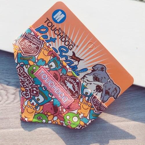100pcs/lot Wholesale Pet Cat Dog Bandana Bibs Scarf Collar Adjustable Dog Collar Canvas Saliva Towel Kerchief Neckerchief Puppy