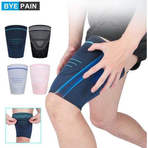 2Pcs/Pair Thigh Compression Sleeve, Hamstring Compression Sleeve for Quad Pain Relief & Recovery,Thigh Support Protector Muscle