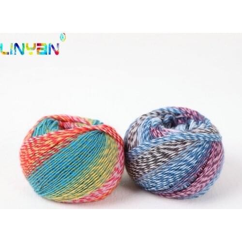 2 pieces*50g scarf Dyeing line 100% wool Baby yarn for knitting sweater knitting Yarn Wholesale! Scarf high Quanlity t64