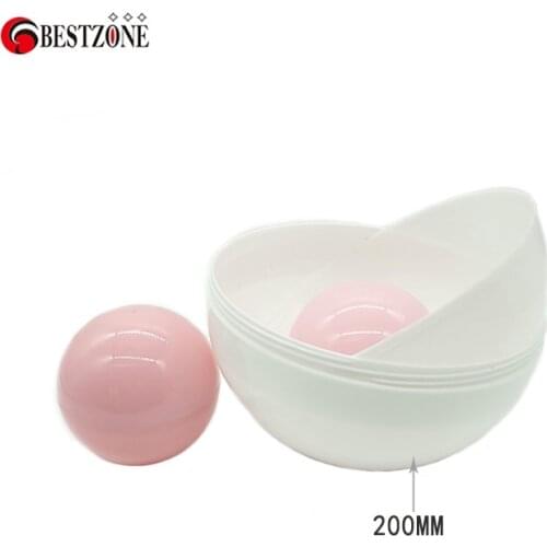 2Pcs/Lot Diameter 200MM Full White Empty Plastic PP Toy Capsules Big Round Surprise Ball Container Eggshell Kids Gift Deco