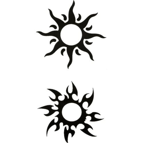 3pcs Big Sun Totem Waterproof tattoo sticker harajuku sleeve tatoo tatuajes body feminino tatuagem maquiagem temporary tattoos