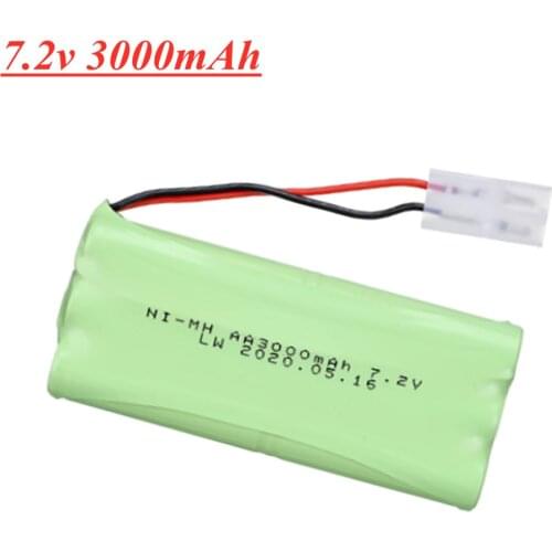 7.2V 3000mah NI-MH AA battery for Remote control electric toy boat car truck 7.2 V 2400 mah aa nimh rechargeable battery