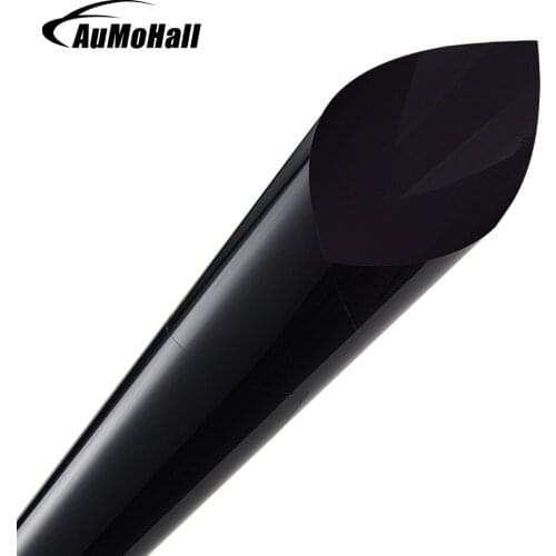 AuMoHall 0.5*30m Black Window Tint Film Glass 9% Roll 2 PLY House Commercial Protection UV+Insulation Car Side Window Tint Film