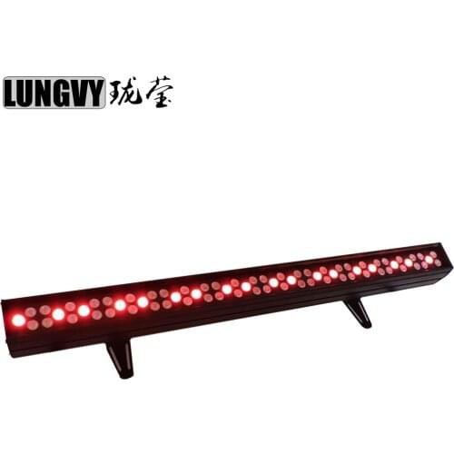 Free Shipping 72x3w RGB LED Line Bar Wash Indoor Lights DMX Led Wall Washer Light For Wedding Party Lights